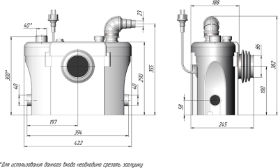 Насосная станция Unipump Sanivort 255 M